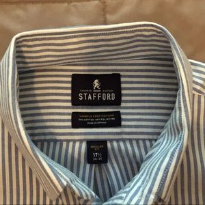Stafford Dress shirt 17.5  34-35 LIKE NEW